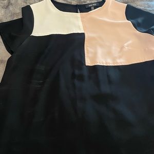 Nine West Black and Pink Blouse